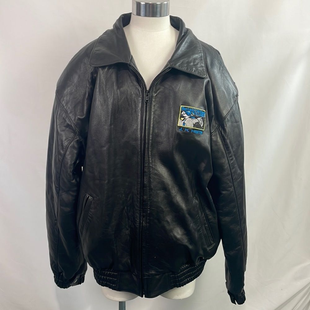 Californian Black Leather Bomber Horses